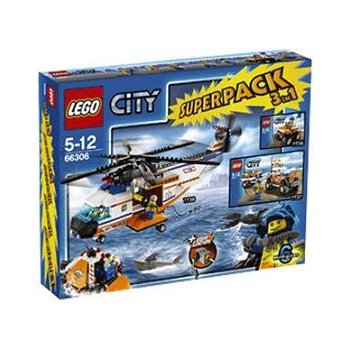 LEGO® City 66306 Pobřežní hlídka MEGA SET Vrtulník od 1 599 Kč - Heureka.cz