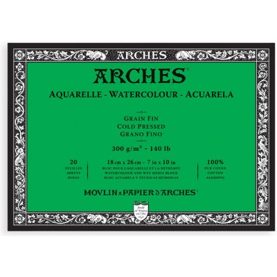 Blok Arches Cold Pressed, 300 g/m2 - 18 x 26 cm