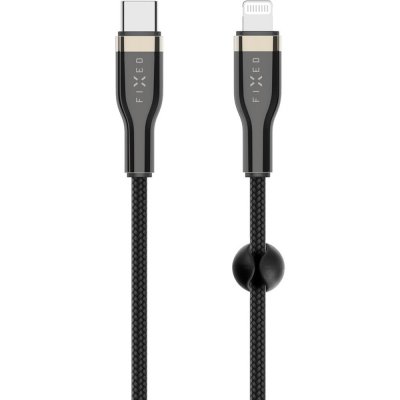 Fixed FIXDB-CL2-BK opletený USB-C/Lightning (PD), MFi, 2m, černý – Zbozi.Blesk.cz