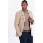 Pánské sako OMBRE OM-BLZB-0135 BEIGE – Sleviste.cz