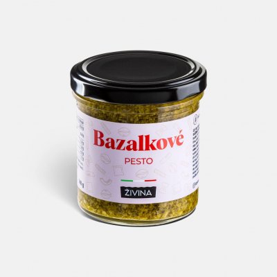 ŽIVINA Bazalkové pesto na těstoviny, do salátů i na pečivo 140 g – Sleviste.cz