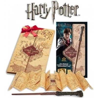 The Noble Collection Sada hůlka Harry Potter a Pobertův plánek