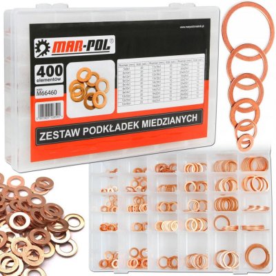 MAR-POL Sada měděných podložek 400ks 5-28mm 02358 M66460 – Sleviste.cz