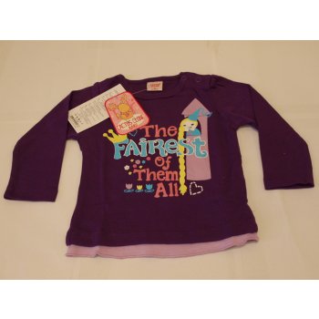 Dívčí tričko s dlouhým rukávem fialové