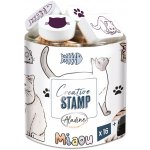 Aladine Kočky gumová razítka na pěnovce sada – Zboží Mobilmania