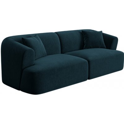 Cosmopolitan Design Petrolejově modrá sametová trojmístná – Zboží Dáma