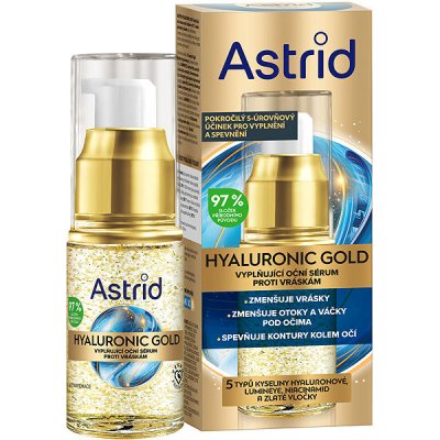 Astrid Hyaluronic Gold liftingové oční sérum s niacinamidem 15 ml – Hledejceny.cz