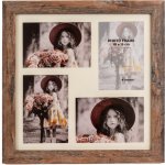 Fotorámeček dřevěný Narvik gallery 03 - hnědý – Zboží Živě