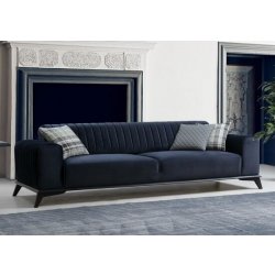 Atelier del Sofa 3-Seat Sofa-Bed LisaNavy Blue
