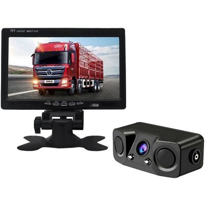 Parkovací a couvací set - LCD monitor 7" + AHD kamera se 2 senzory – Zboží Živě