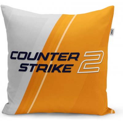 Sablio Polštář Counter Strike 2 Oranžová 40x40