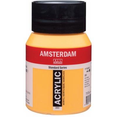 Amsterdam Standard akrylová barva 253 Gold Yellow 250 ml – Zboží Dáma