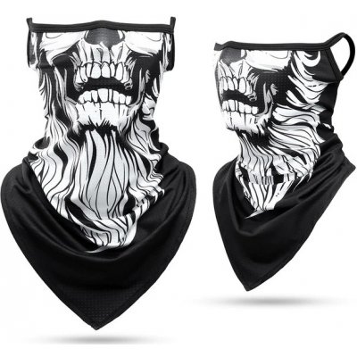 Multifunkční šátek bandana Lebka a vousy – Hledejceny.cz