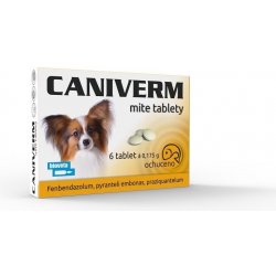 Caniverm mite pro psy a kočky 6 tablet x 0,175g