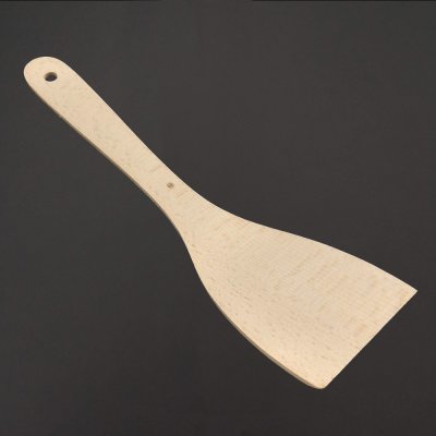 AMADEA Dřevěná obracečka prohnutá velká, masivní dřevo, 32 cm – Sleviste.cz