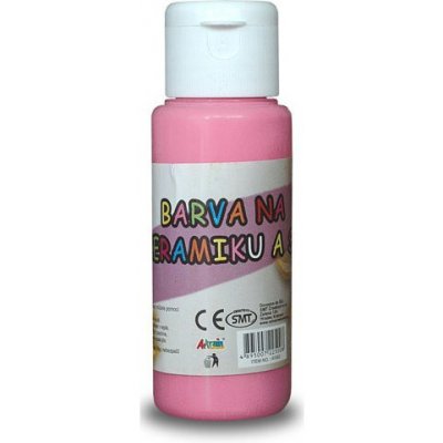 Creatoys akrylová barva na sklo a keramiku 60 ml růžová – Zboží Dáma