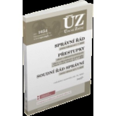 ÚZ 1654 Správní řád, Přestupky – Zbozi.Blesk.cz