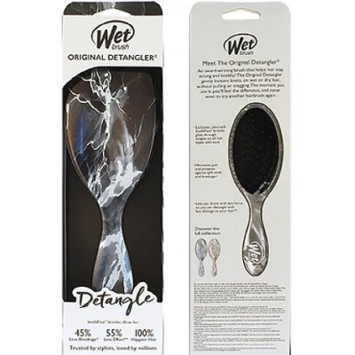 Wet Brush Original Detangler Metallic Marble kartáč na vlasy Onyx
