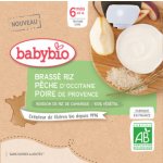 Babybio Brassé Kapsička rýže broskev hruška 4 x 85 g – Zboží Dáma