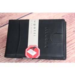 Bugatti kožené pouzdro na karty RFID dolarovka Romano 49399701 černé pouzdro  na doklady a karty - Nejlepší Ceny.cz