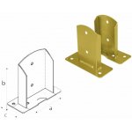 Domax šroubovací patka sloupku (ZNZ) PSD 90 - 91 x 150 x 71 x 2.0 mm – Hledejceny.cz