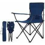 Springos Turistická židle s opěradlem CS0003 odstíny modré – Zbozi.Blesk.cz