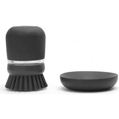 Kartáč na nádobí s dávkovačem Brabantia šedý – Zboží Dáma