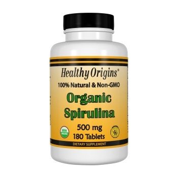 Healthy Origins Organická Spirulina 500 mg 180 tablet
