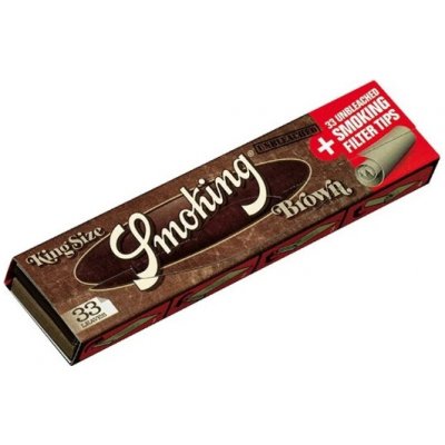 Smoking Papírky King size Slim Brown + Tips 33 ks – Hledejceny.cz