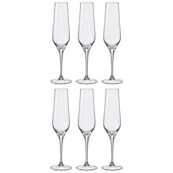 Crystalex sklenice na šampaňské REBECCA 6 x 195 ml