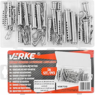 Sada čepů a závlaček Verke V06722 – Sleviste.cz