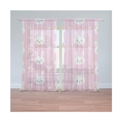 Sablio Záclony Králíčci: 2ks 150x250cm – Hledejceny.cz