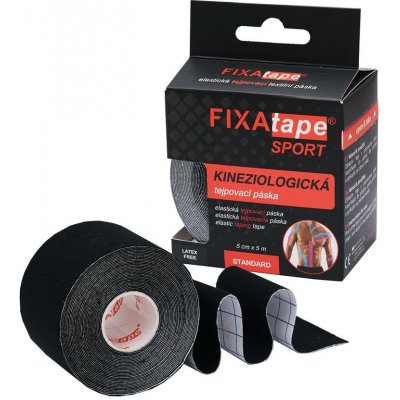 FIXAtape Kinesio Standard černá 5 cm x 5 m – Hledejceny.cz