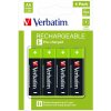 Baterie nabíjecí Verbatim Premium AA 2600 mAh 4ks 49517