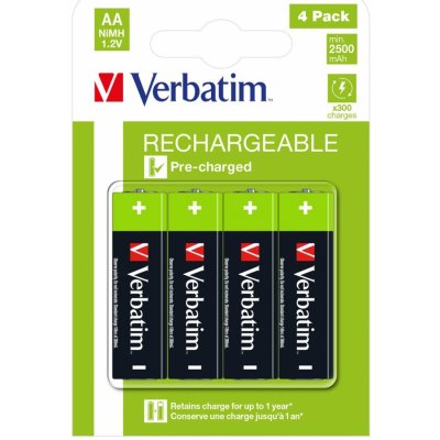 Verbatim Premium AA 2600 mAh 4ks 49517 – Zbozi.Blesk.cz