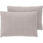 LIVARNO z mikrovláknitého saténu geometrie/béžová 50 x 60 cm 2 ks – Zboží Dáma