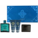 Versace Eau Fraiche Man EDT 100 ml + voda po holení 50 ml + sprchový gel 50 ml + peněženka dárková sada – Zboží Dáma