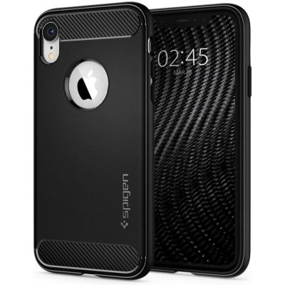 Pouzdro Spigen Rugged Armor silikonové Iphone XR Matte černé – Zboží Mobilmania