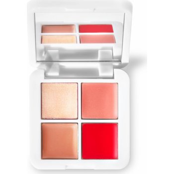 RMS Beauty Lip2Cheek Glow Quad Mini paletka s multilíčidly a rozjasňovačem 2,4 g