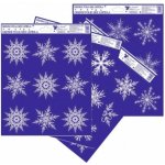 Anděl Okenní fólie vločky se stříbrným glitrem 29,5 x 24 cm 471 – Hledejceny.cz