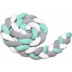 T-Tomi Pletený mantinel bílé + g šedá + růžová – Zboží Dáma T-Tomi Pletený mantinel bílé + g šedá + růžová – Zboží Dáma