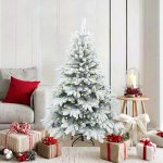 vidaXL Umělý vánoční stromeček s 150 LED diodami Bílá 150 cm PE a PVC – Hledejceny.cz