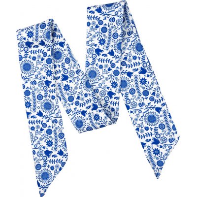 Bubibubi dámská mašle s folklorním vzorem bílá – Zboží Dáma