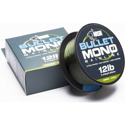 Kevin Nash Bullet Mono Green 1000 m 0,33 mm – Zbozi.Blesk.cz