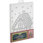 Grafix Malování na plátno podle čísel perníková chaloupka 30 x 20 cm – Hledejceny.cz