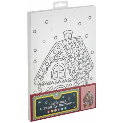 Grafix Malování na plátno podle čísel perníková chaloupka 30 x 20 cm – Hledejceny.cz