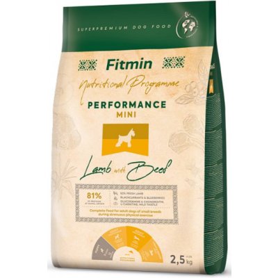 Fitmin Dog Lamb with Beef Mini Performance 2 x 2,5 kg – Hledejceny.cz