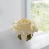 Květina Gilde Dekorační pěnová květina Růže, krémová, Ø 8 cm