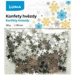 Konfety hvězdy stříbrné 20 g – Zboží Mobilmania