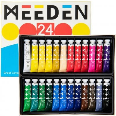 Meeden sada kvašových barev 24 ks 22 ml – Zboží Dáma
